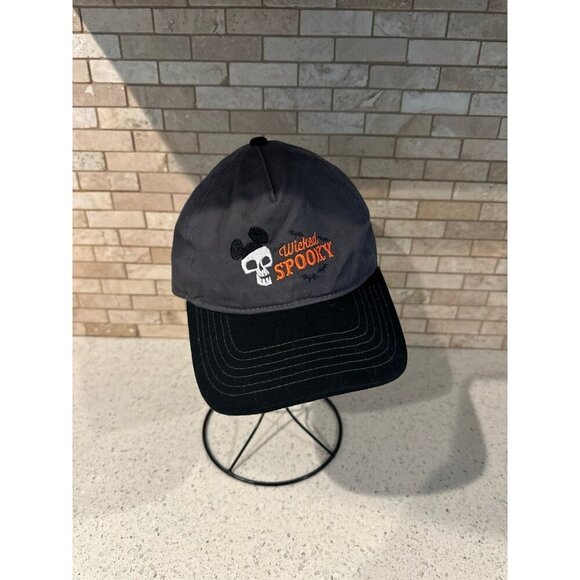 DISNEY PARKS WICKED SPOOKY SKULL WITH MICKEY EARS BASEBALL HAT/HALLOWEEN 2021 - Picture 1 of 4